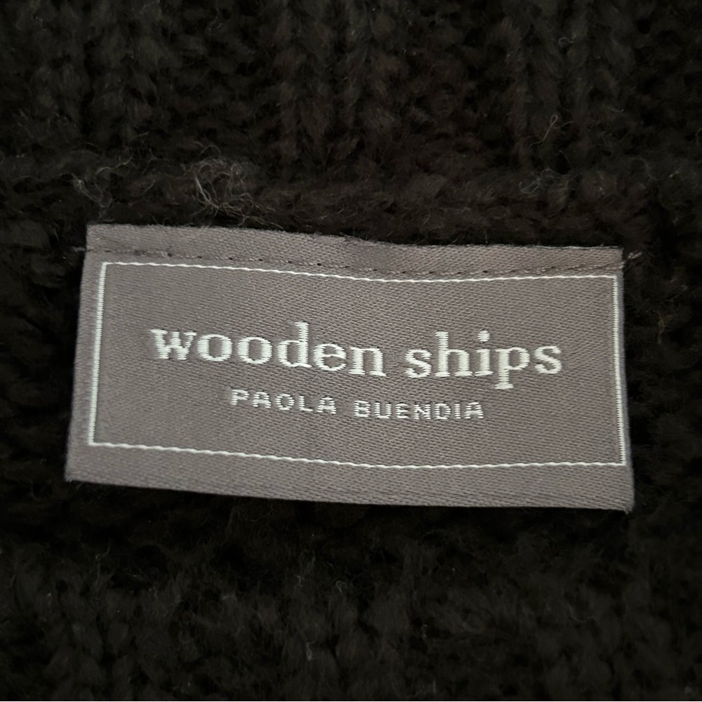 Wooden Ships Camo Skull Crew Chunky Sweater Size S/M - Picture 6 of 7